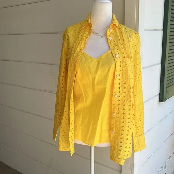 J CREW Eyelet Shirt - Picture 7 of 10